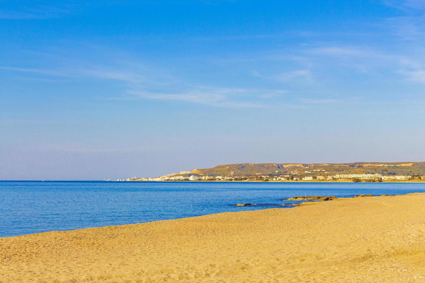 mais belas praias da ilha de kos na vista panorâmica da grécia. foto