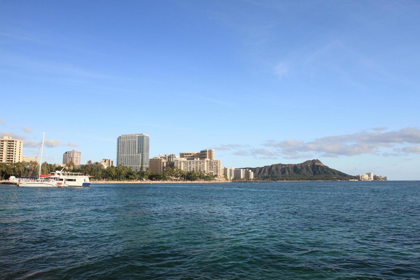 praia de waikiki, honolulu havaí foto