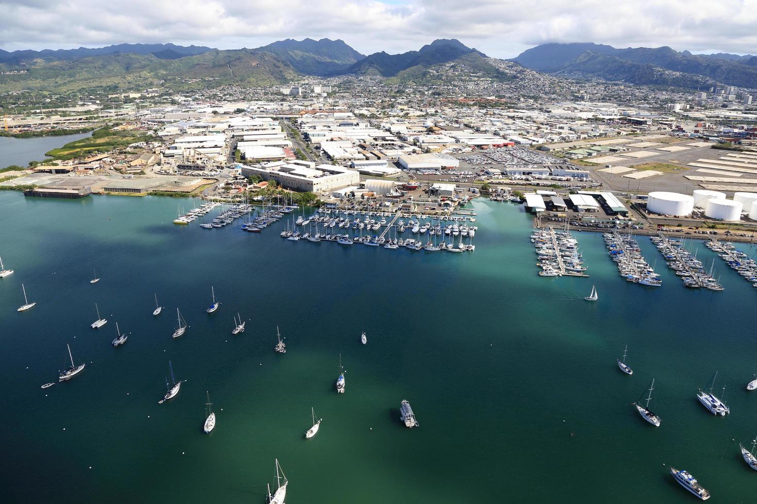 foto aérea da praia de waikiki em honolulu havaí