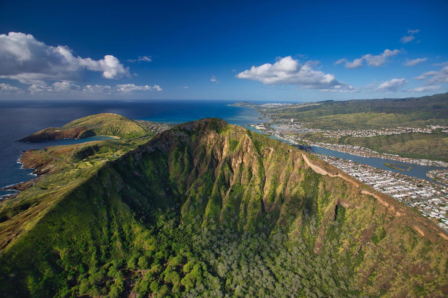 foto aérea de Oahu, Havaí