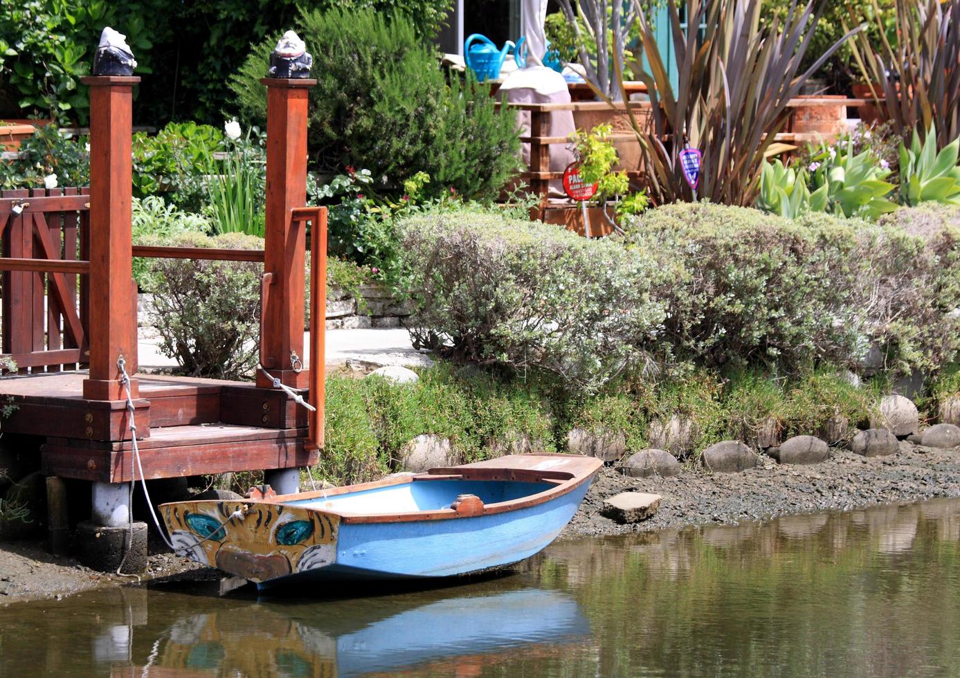 cenário da praia de veneza em los angeles, eua foto