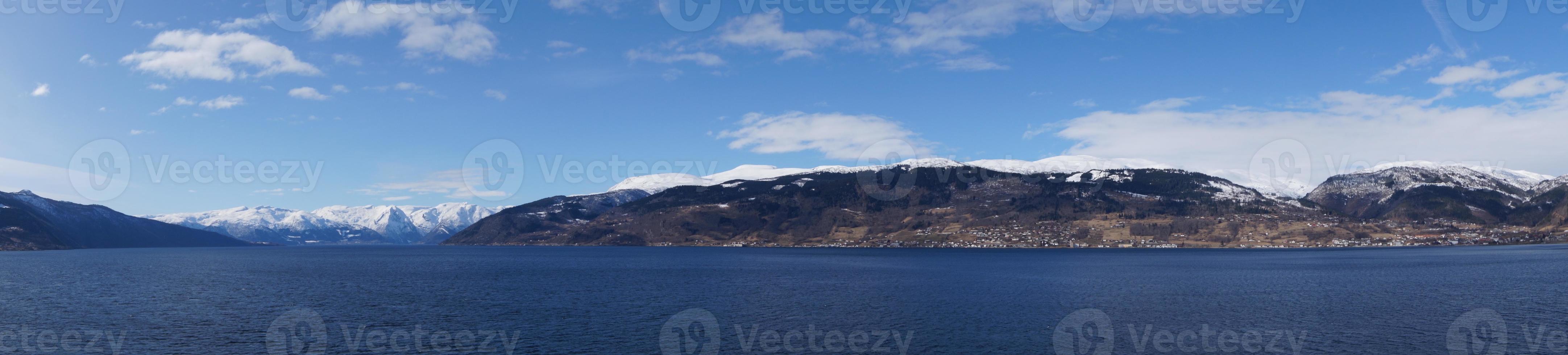 Fiorde de Sogn na Noruega foto