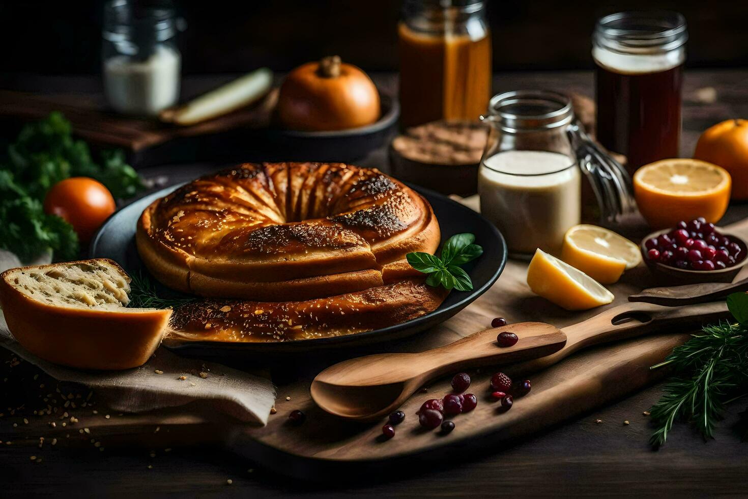 a melhor alimentos para a feriados. gerado por IA foto