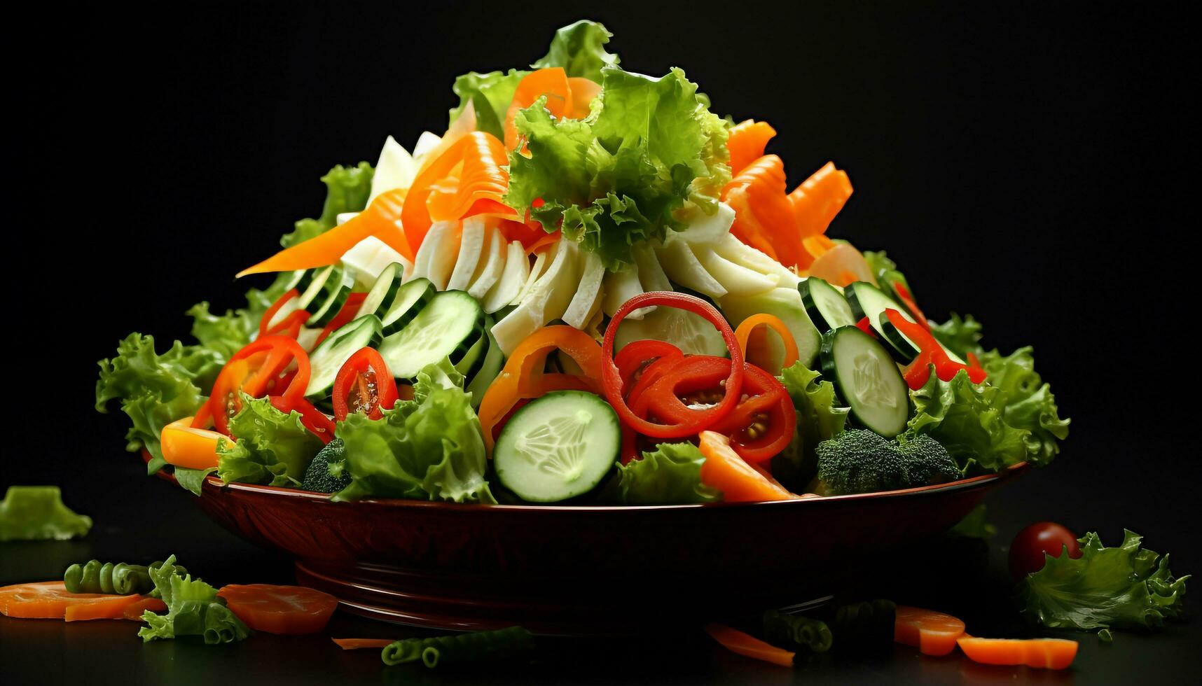 salada misturar legumes foto