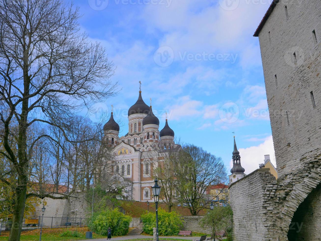 Catedral de São Alexandre Nevsky em Tallinn, Estônia foto
