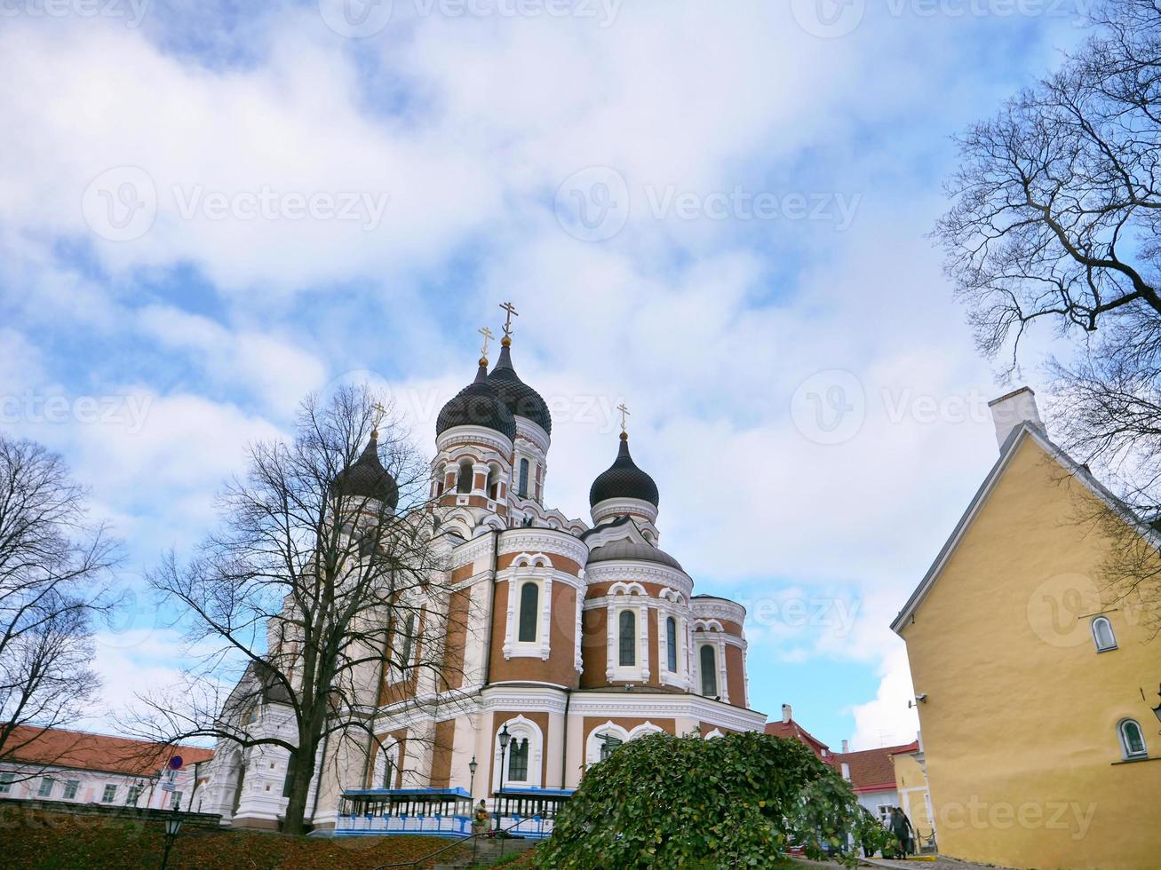 Catedral de São Alexandre Nevsky em Tallinn, Estônia foto