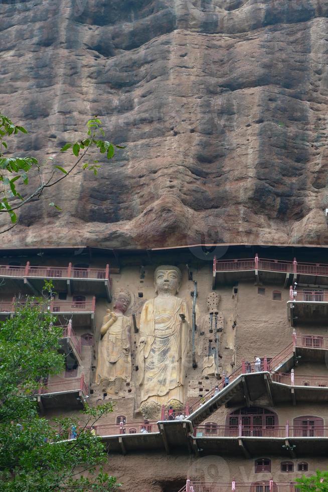 complexo de templo-caverna maijishan na cidade de tianshui, província de gansu, china. foto