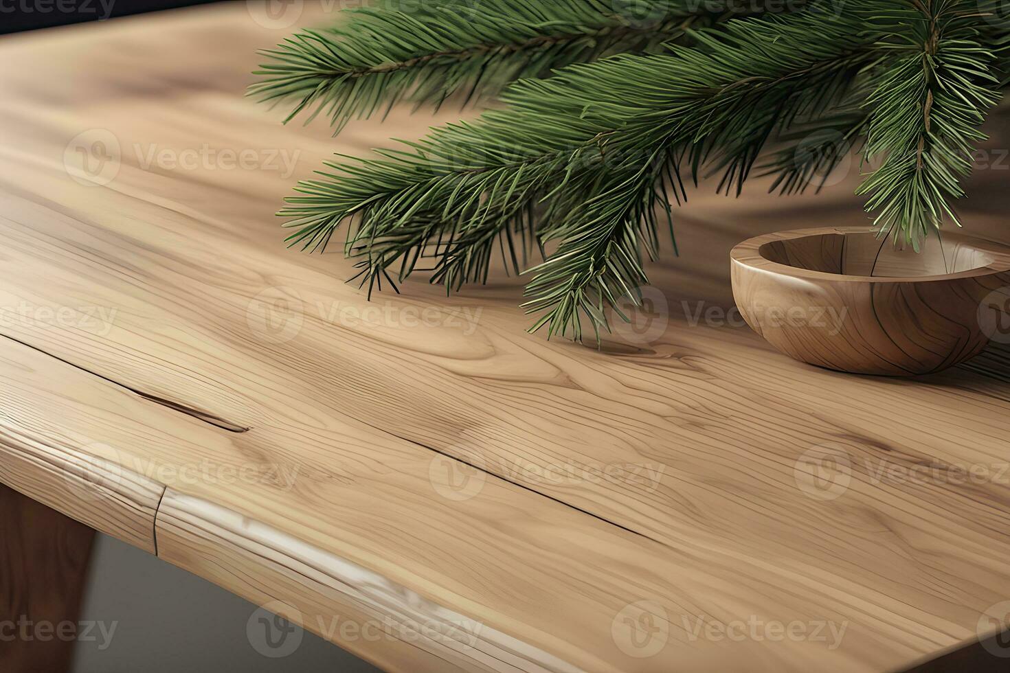madeira mesa produtos apresentação com interior fundo de ai generativo foto