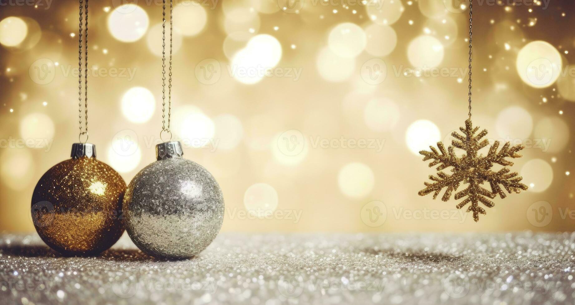 Natal boll com Natal fundo. ai gerado foto