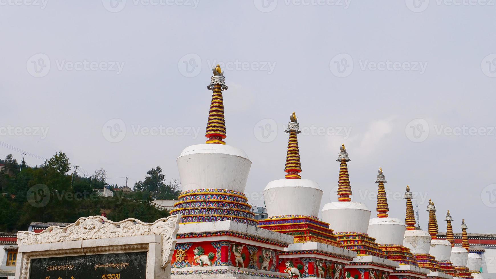 mosteiro kumbum, templo ta'er na china de xining. foto