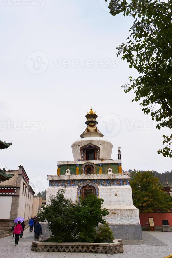 mosteiro kumbum, templo ta'er na china de xining. foto