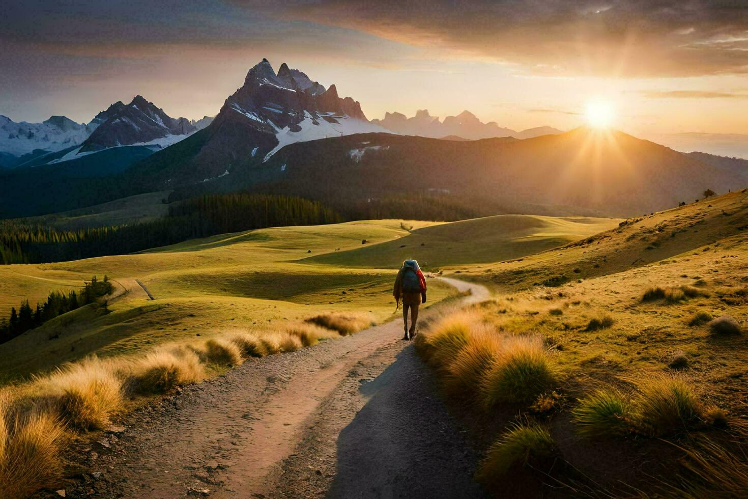 a dolomitas, Itália. gerado por IA foto