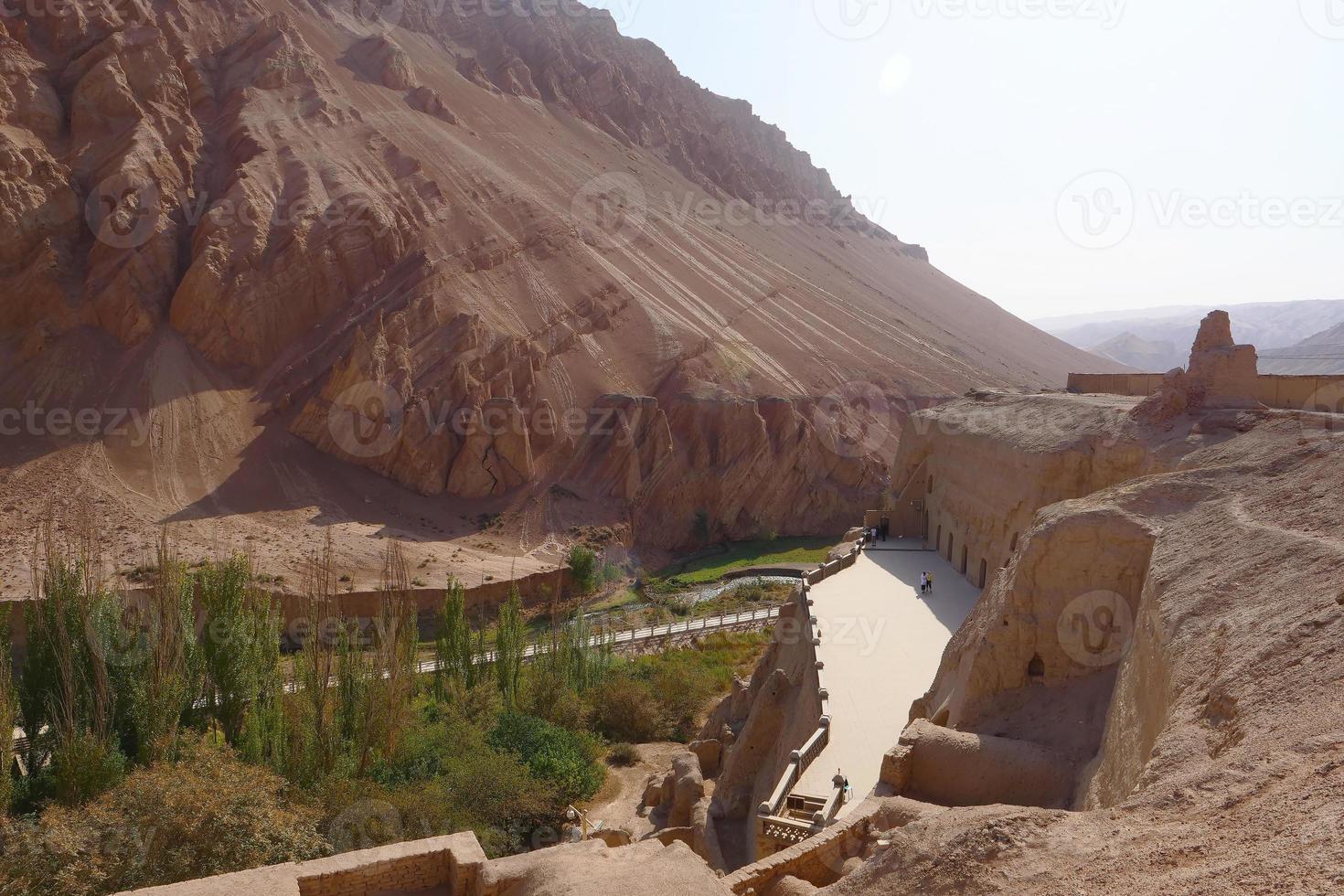 bezeklik mil cavernas de Buda na província de turpan xinjiang, china. foto