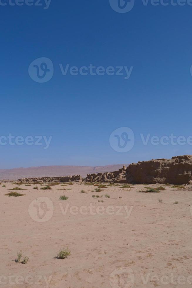 gaochang ruins inturpan xinjiang, província china. foto