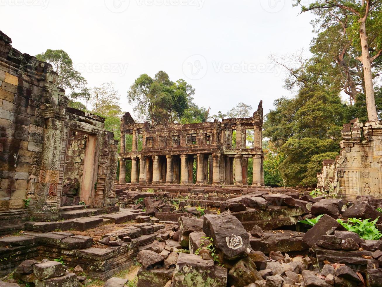 Complexo de Angkor Wat do Templo de Preah Khan, Camboja Siem Reap foto
