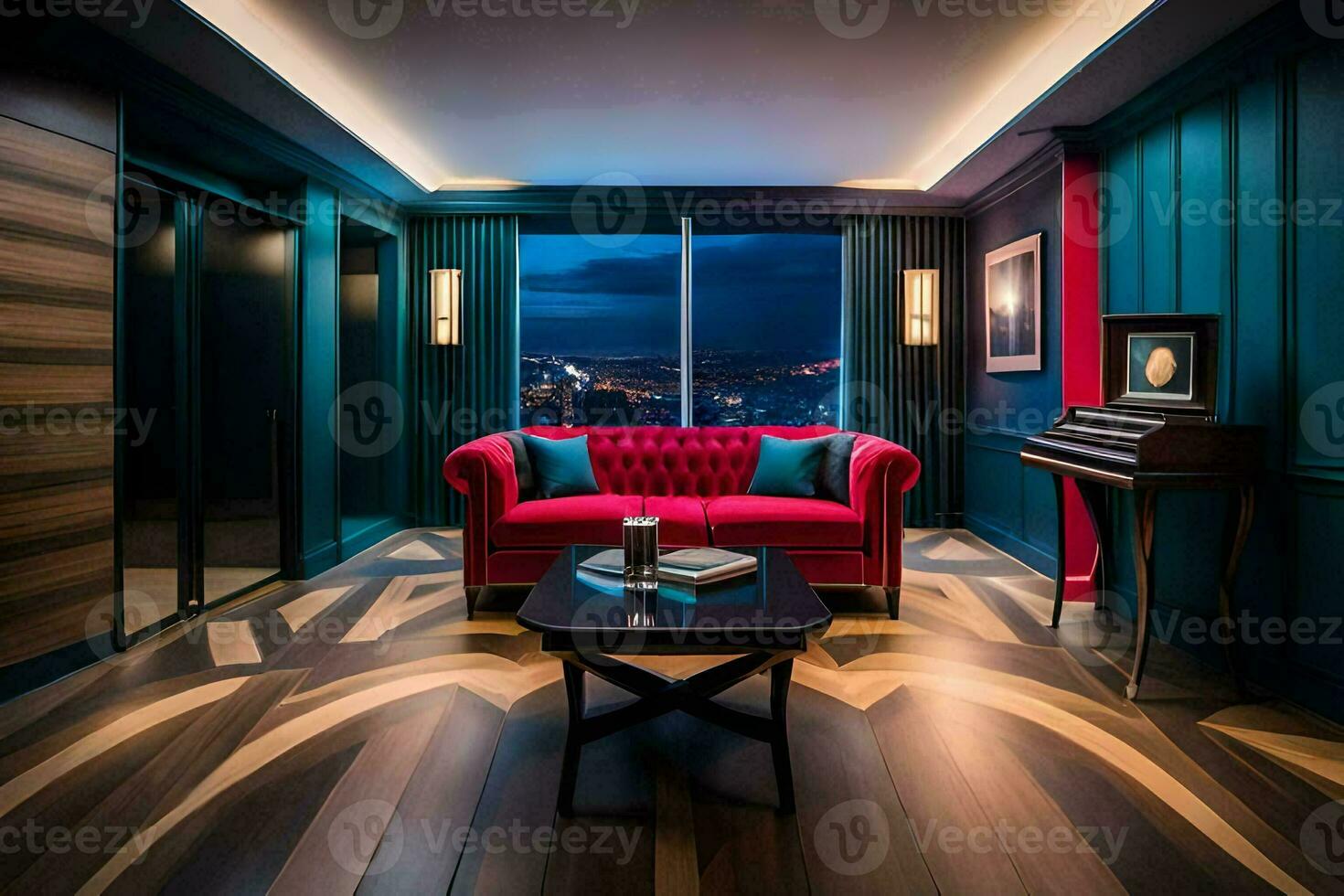 a suíte às a ritz Carlton, Istambul. gerado por IA foto