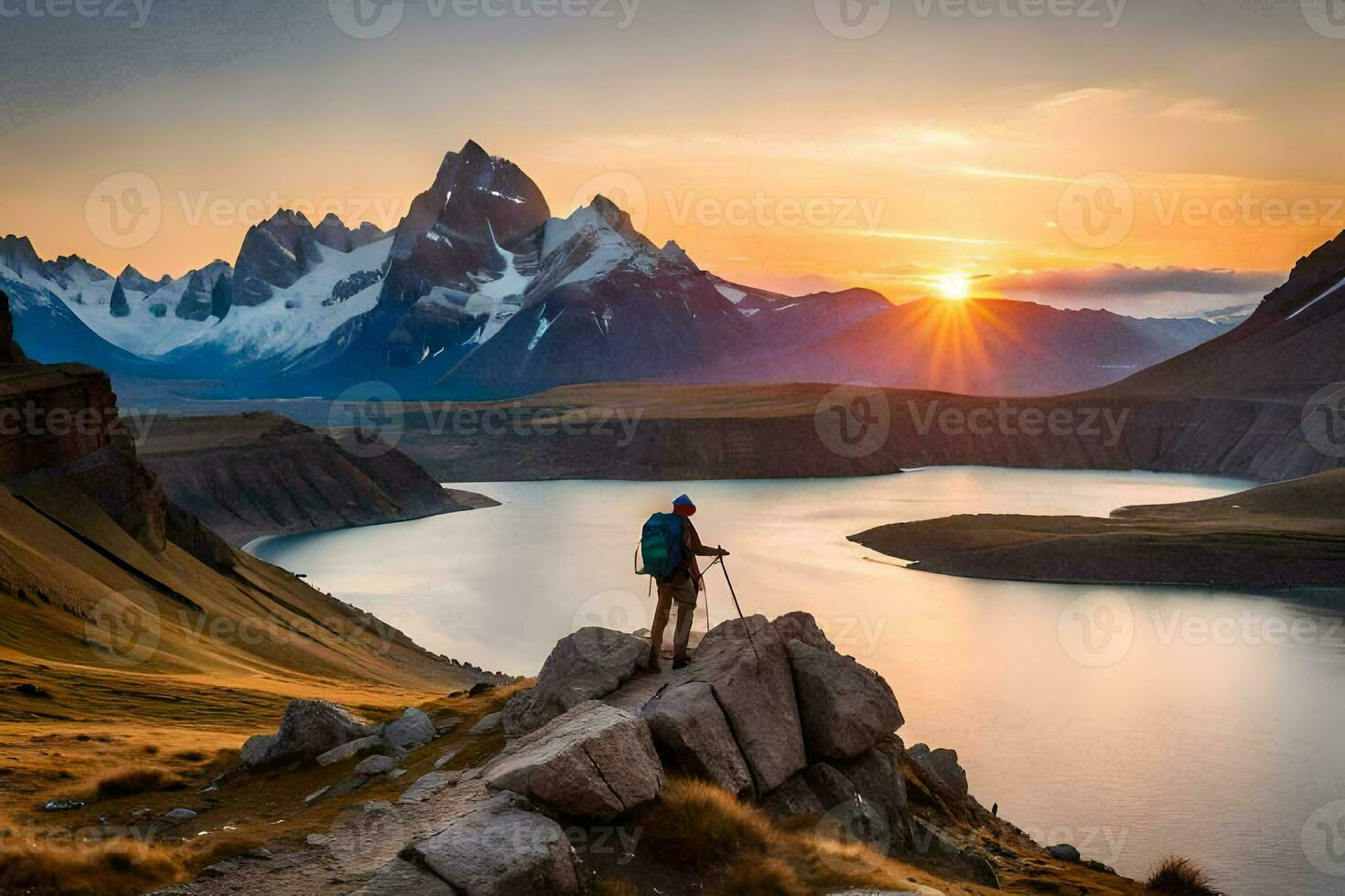 a melhor lugares para Visita dentro patagônia. gerado por IA foto