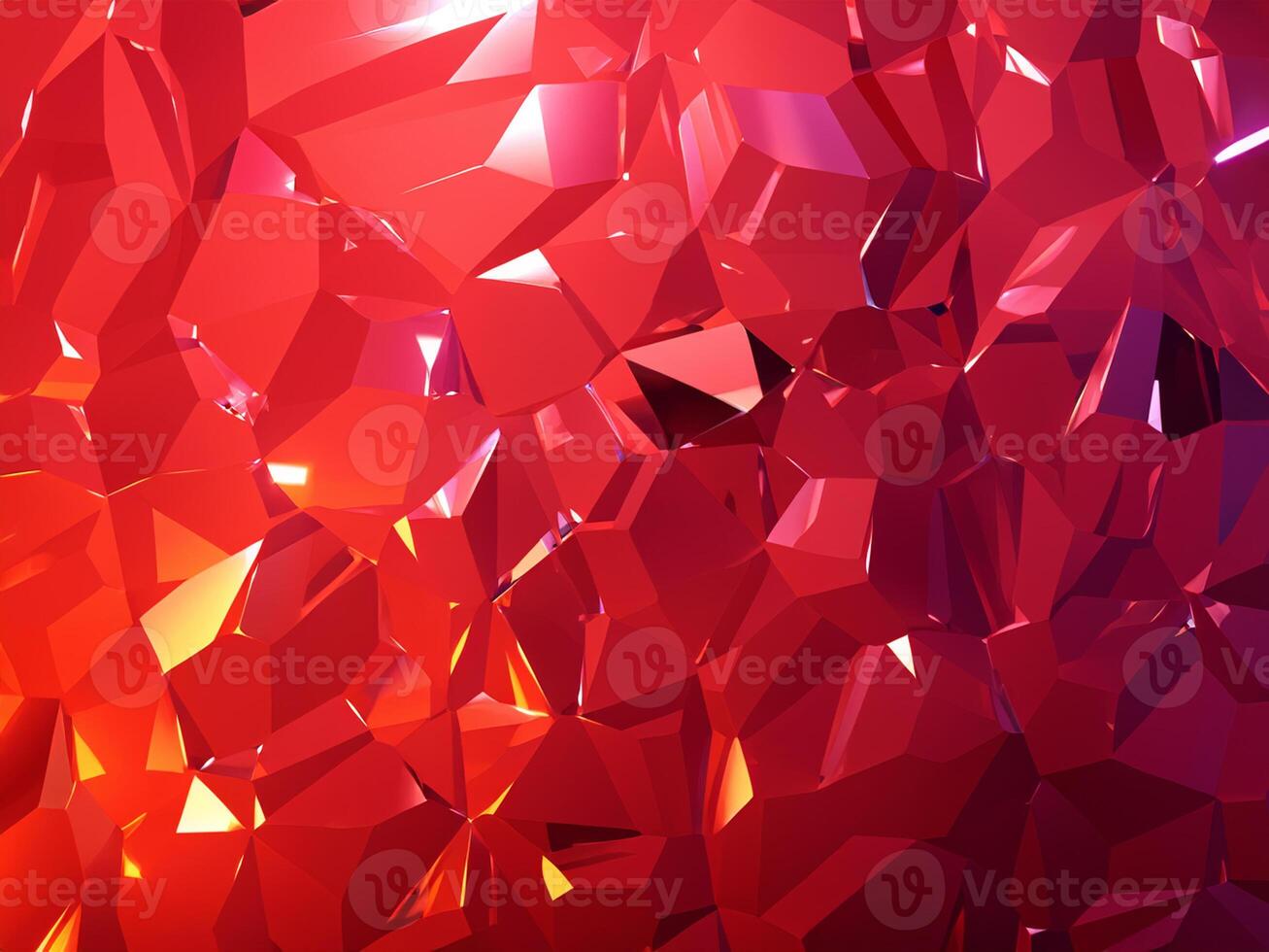 vermelho cristais em Preto superfície foto