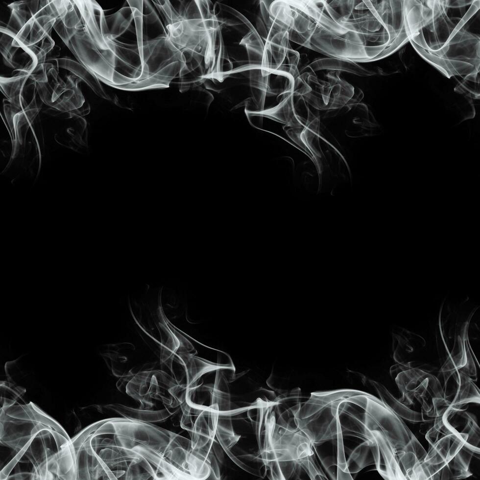 abstrato fumaça quadro, Armação em Preto fundo foto