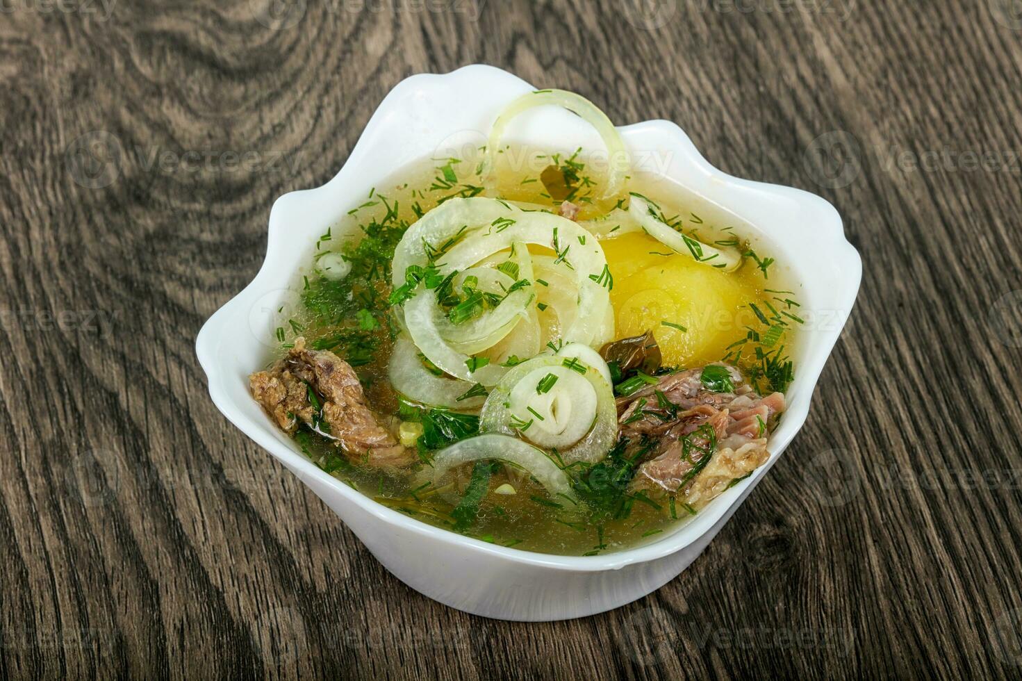 sopa de carne caucasiana - hashlama foto