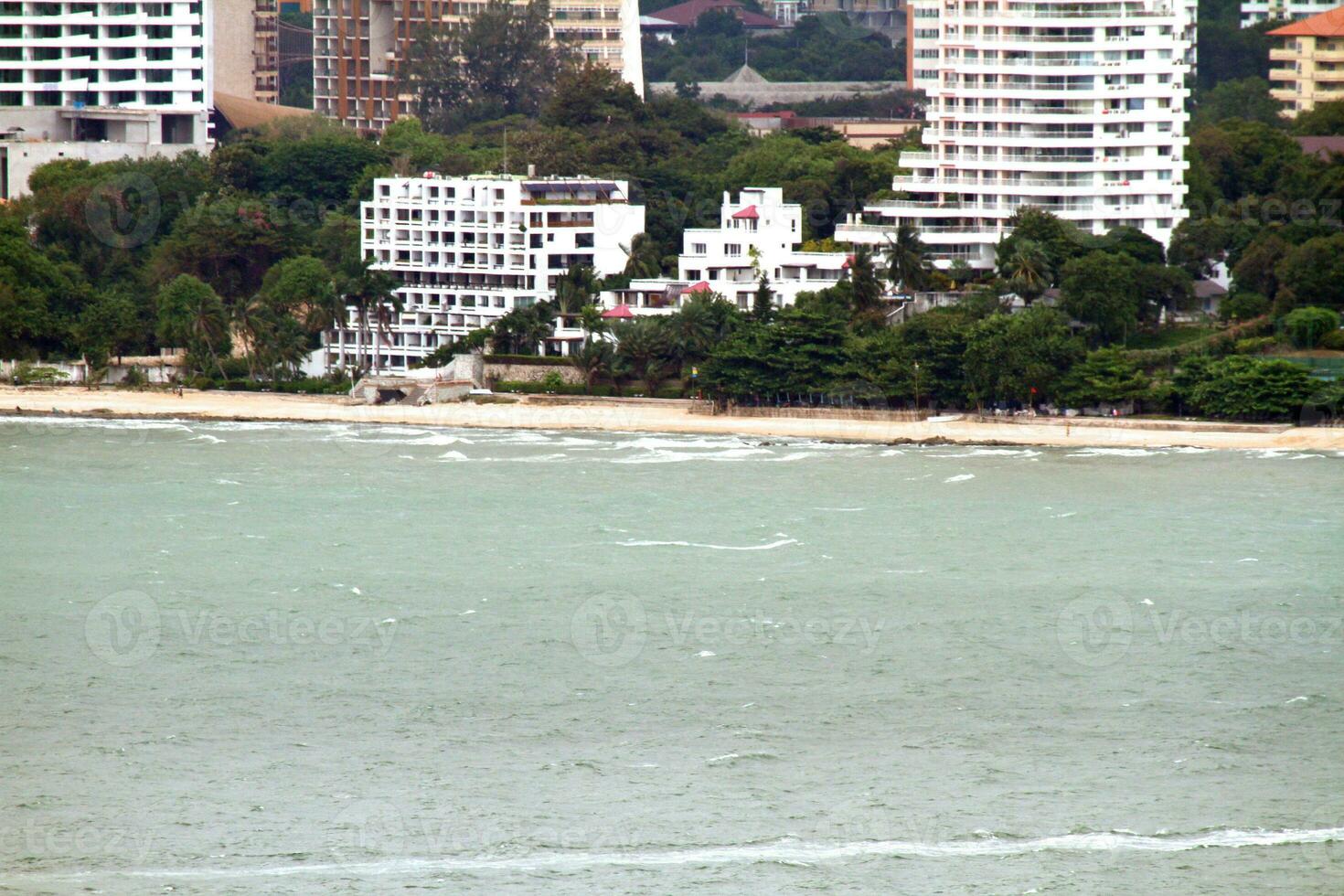 Pattaya cidade pássaros Visão foto