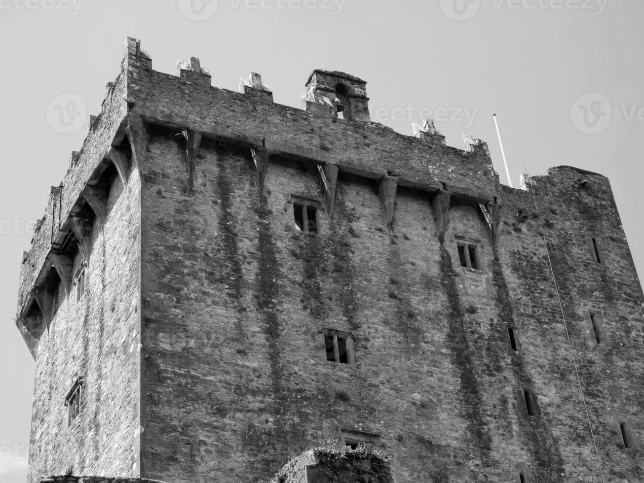 velho céltico castelo torre, blarney castelo dentro Irlanda, velho antigo céltico fortaleza foto