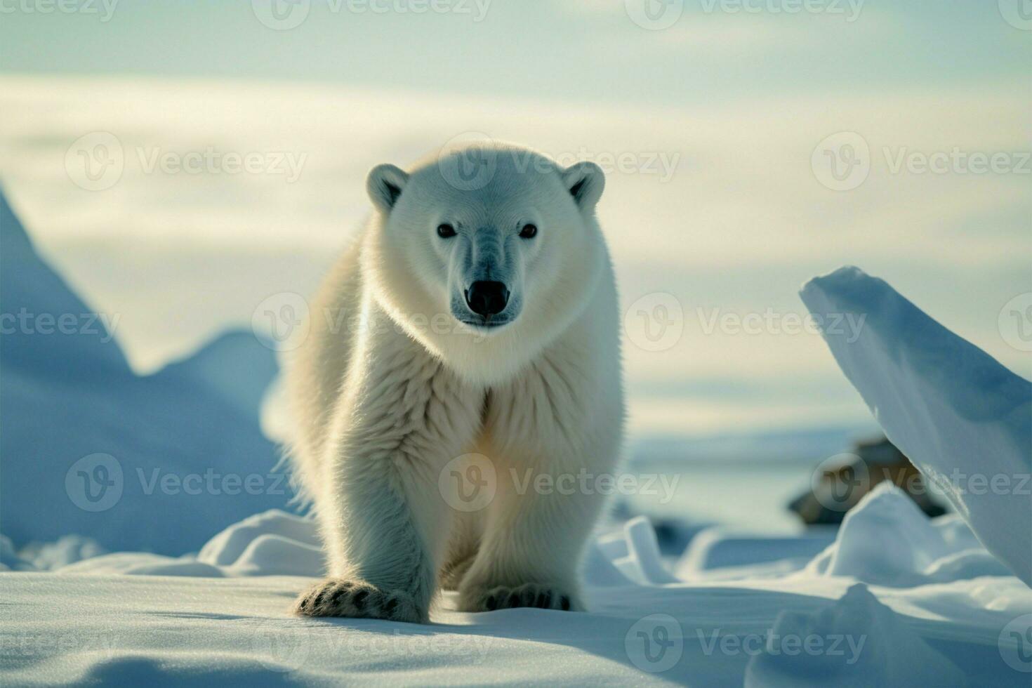 ártico gelo panorama quadros a cativante mamíferos noivando expressão ai gerado foto