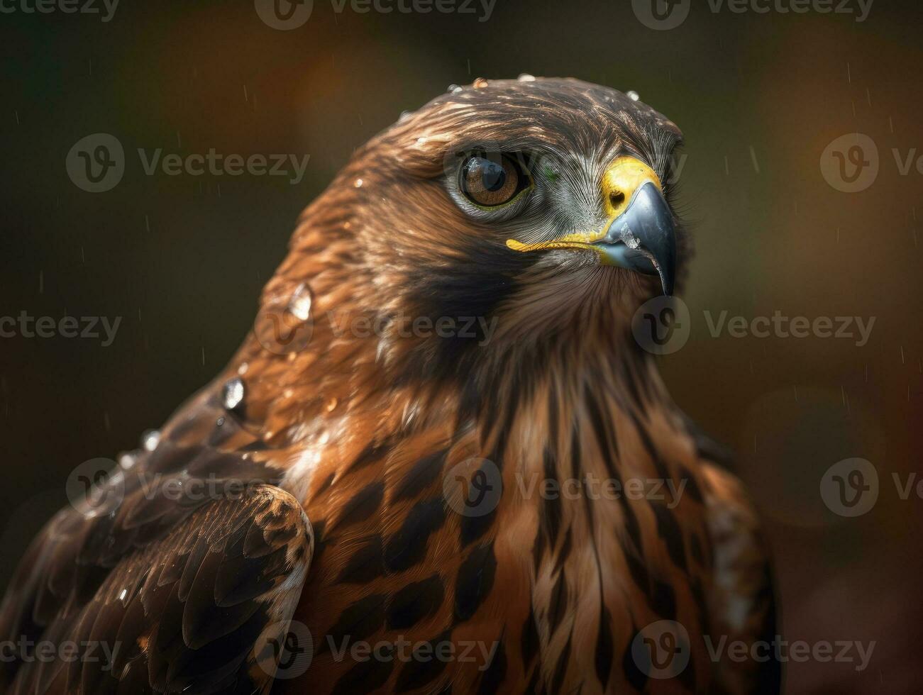 Falcão pássaro retrato ai gerado foto