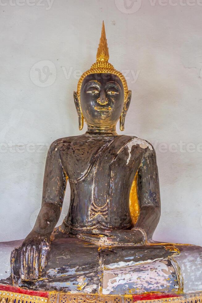 cenário do Buda estátua às wat pho têmpora. Bangkok, tailândia. foto