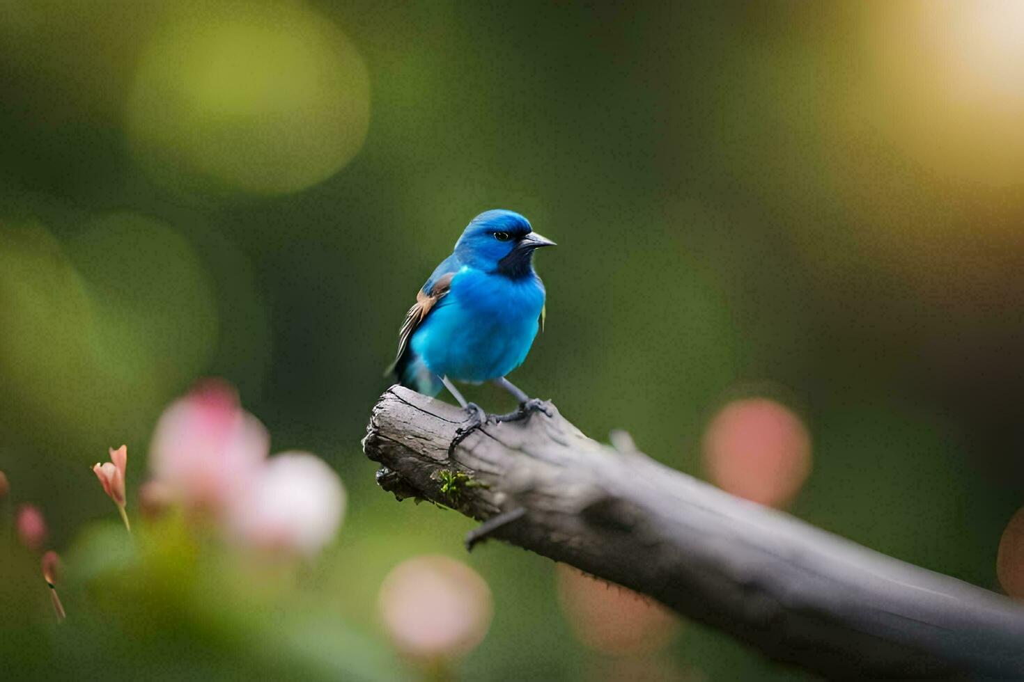 foto papel de parede a céu, pássaro, flores, árvores, a floresta, a pássaro, a pássaro. gerado por IA