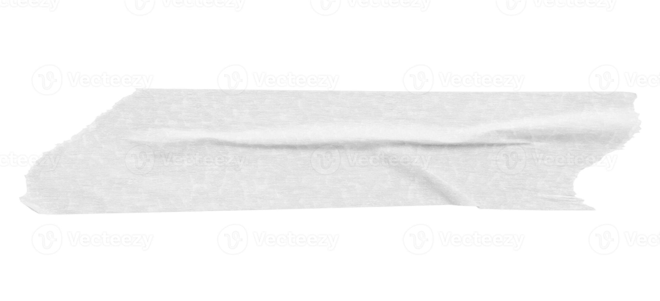 branco adesivo papel fita isolado em branco fundo foto