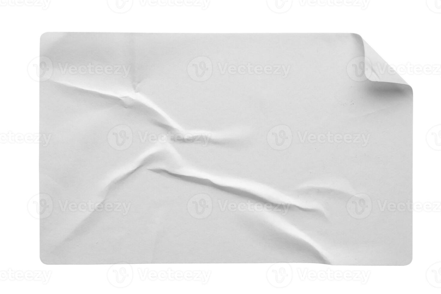 etiqueta de etiqueta de papel isolada no fundo branco foto