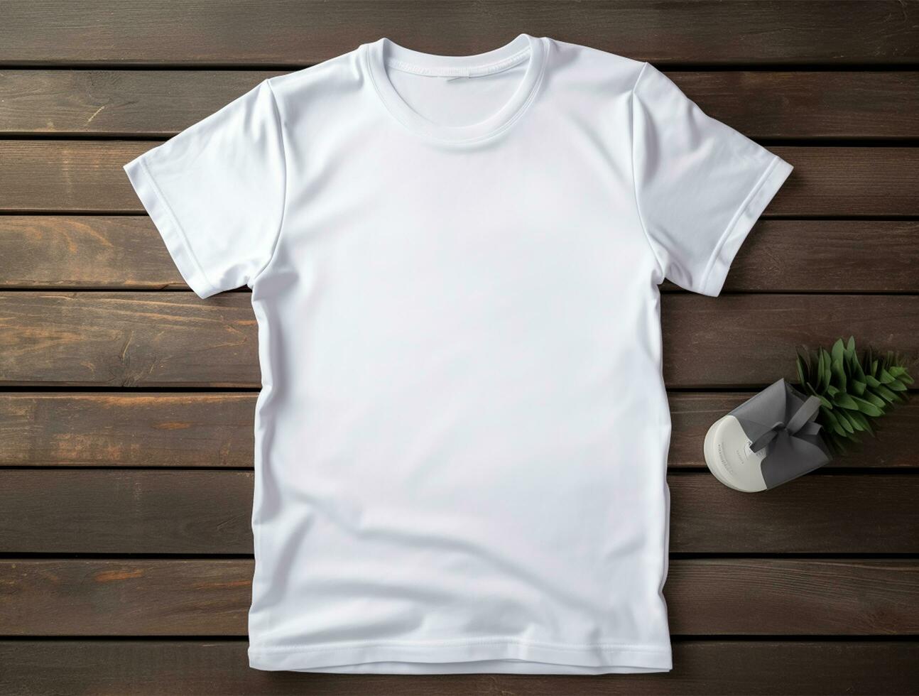 profissional em branco camiseta para brincar ai gerado foto