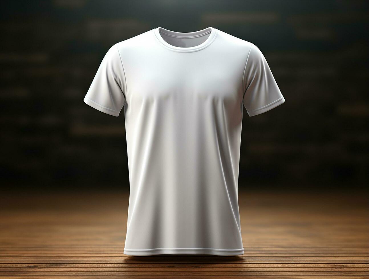 profissional branco em branco camiseta ai gerado foto