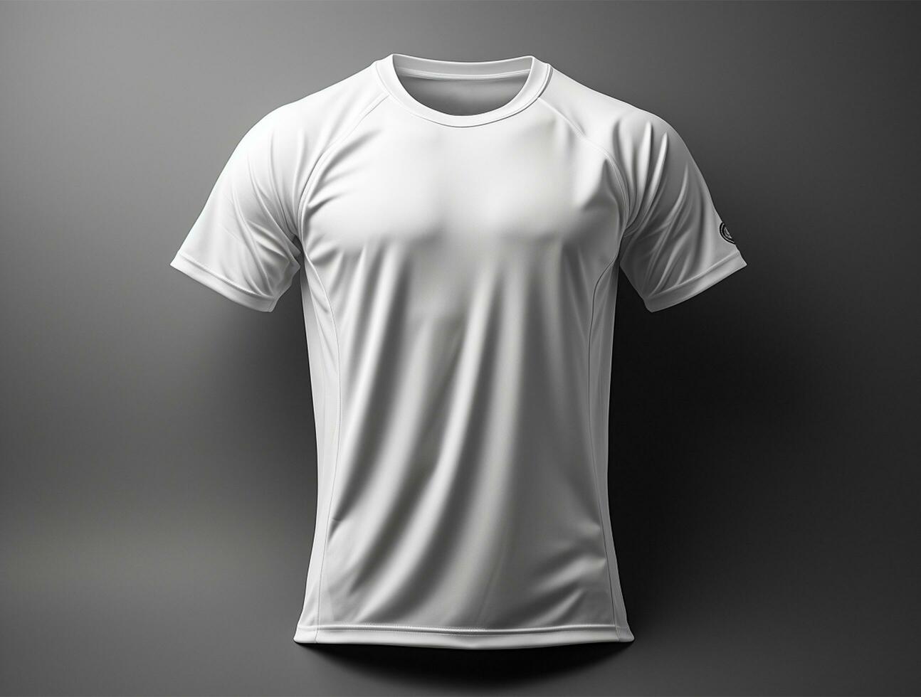 profissional branco em branco camiseta ai gerado foto