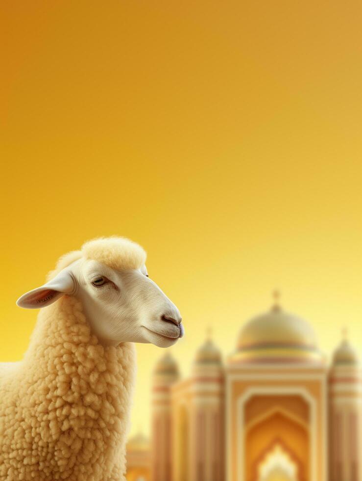 eid Mubarak tradicional islâmico festival religioso fundo ai gerado foto