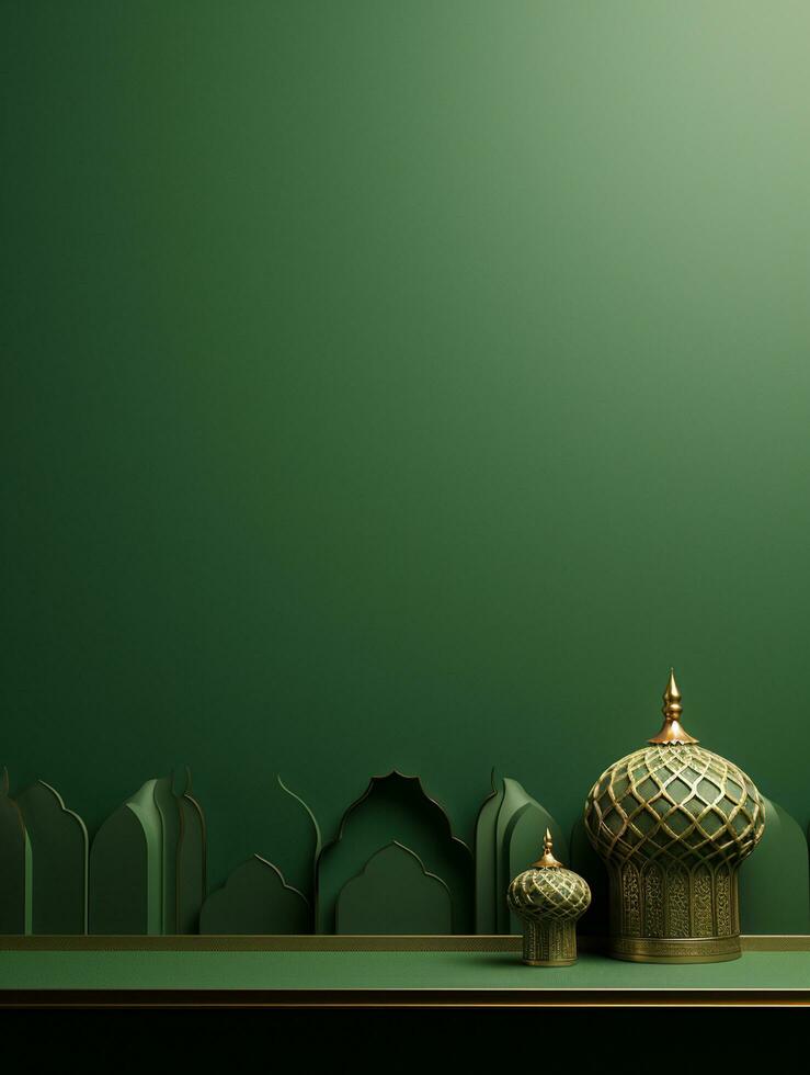 Ramadã kareem tradicional islâmico festival religioso social meios de comunicação postar Projeto ai gerado foto