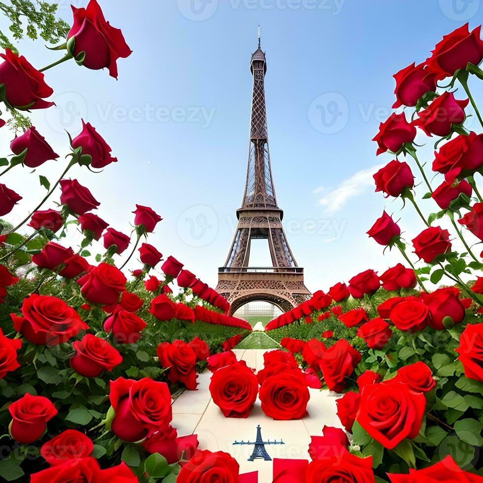 ai gerado generativo ai fantasia em a tema dia dos namorados dia fundo. presente, café, rosas, corações arranjado para uma feriado cartão. dia dos namorados dia conceito. foto