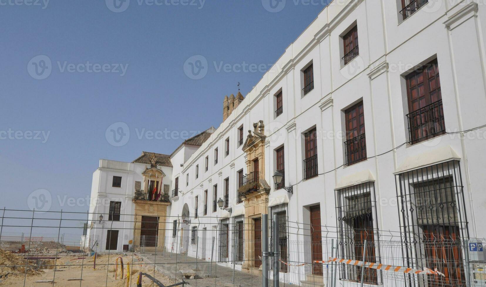 Visão do a cidade do arcos de la frontera foto