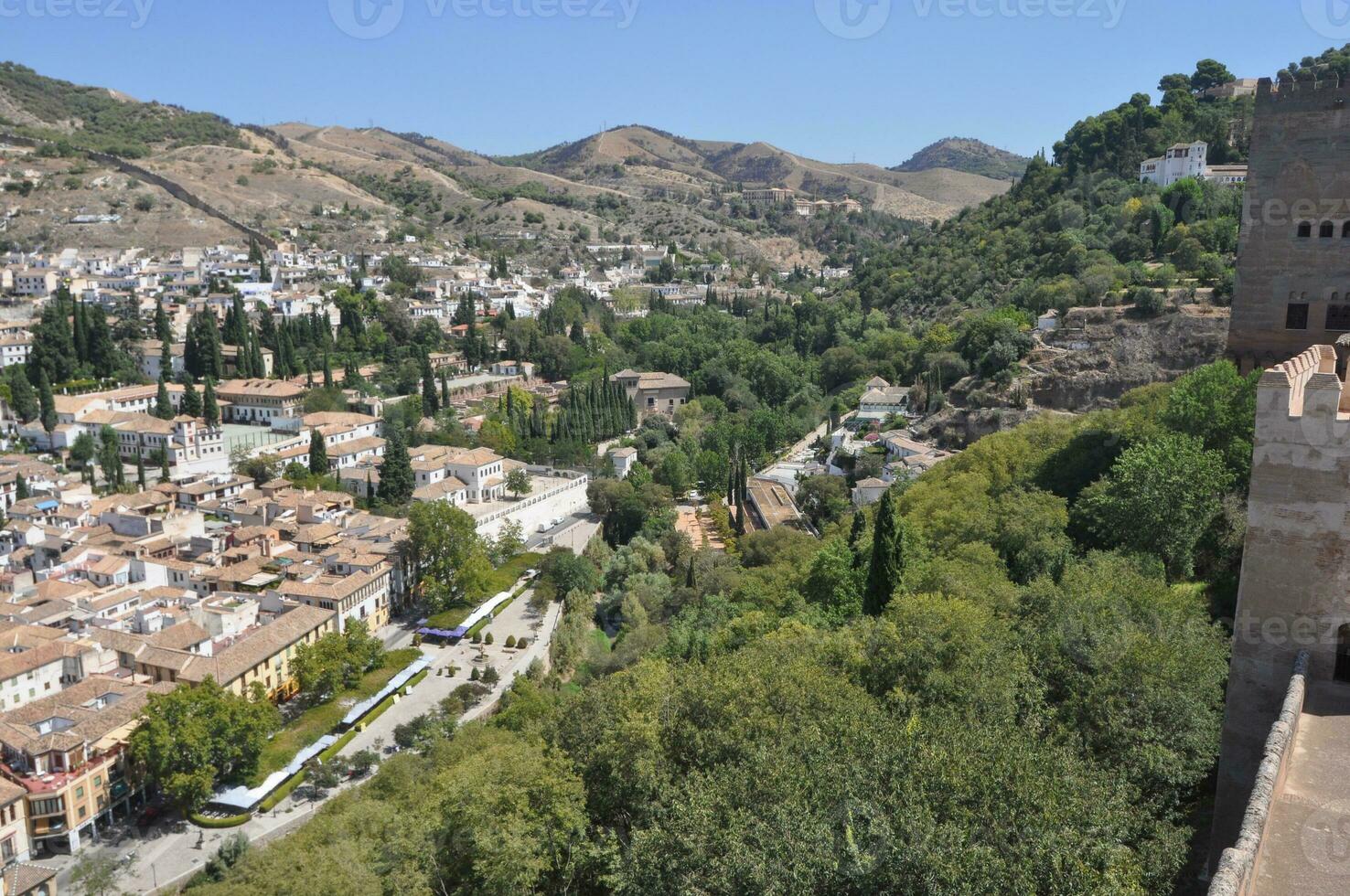 aéreo Visão do granada foto