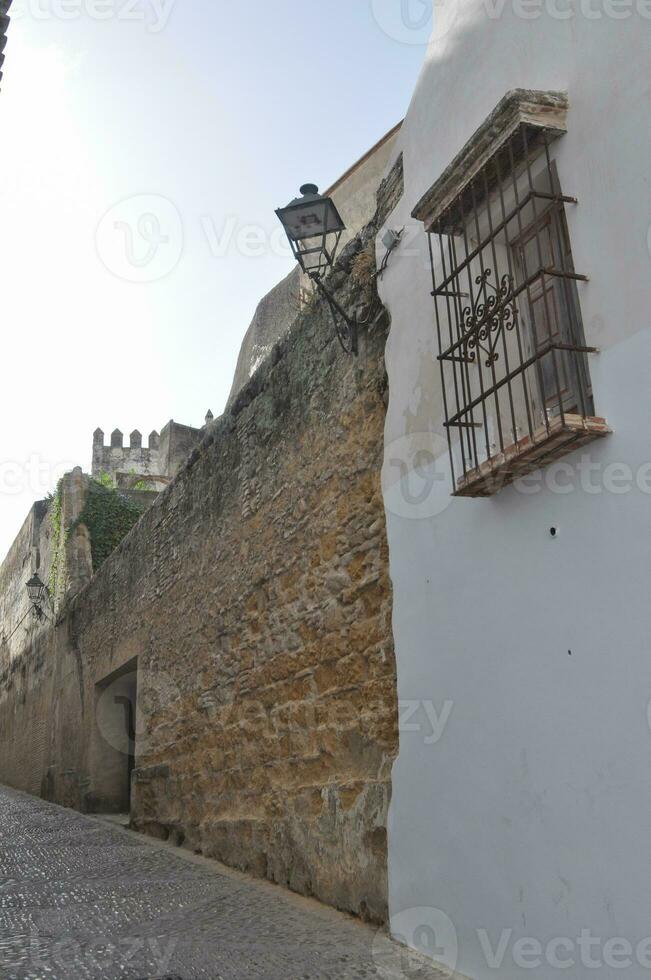 Visão do a cidade do arcos de la frontera foto