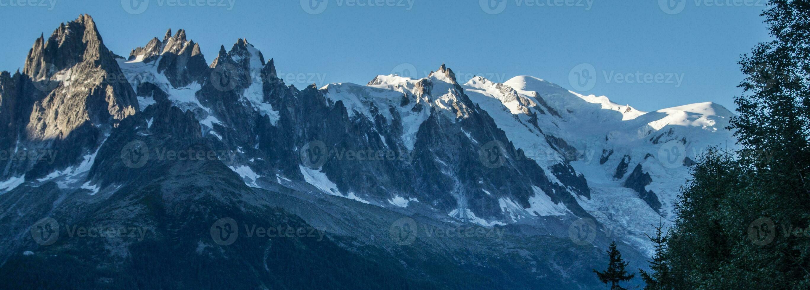 maciço do mont branco,chamonix,alta Sabóia, França foto