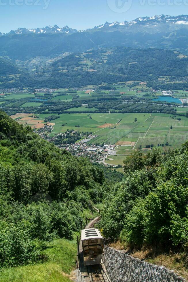 funicular, santo Hilário du Touvet, Isere, França foto