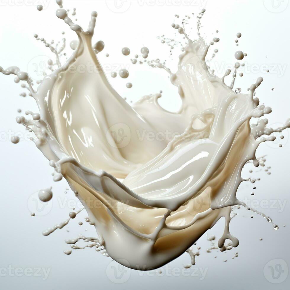 ai gerado salpicos do leite, fresco vaca branco leite - ai gerado imagem foto
