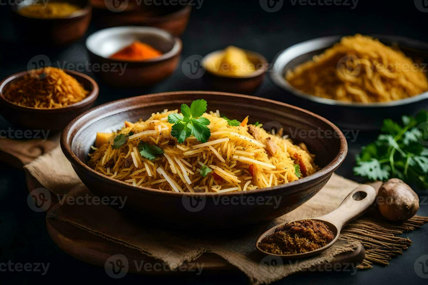 a melhor indiano Comida dentro a mundo. gerado por IA foto