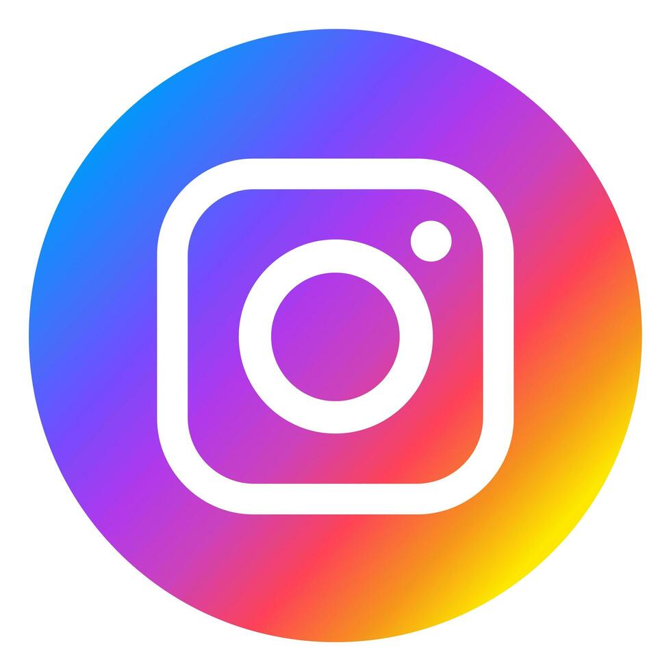 volta Instagram logotipo isolado em branco fundo foto