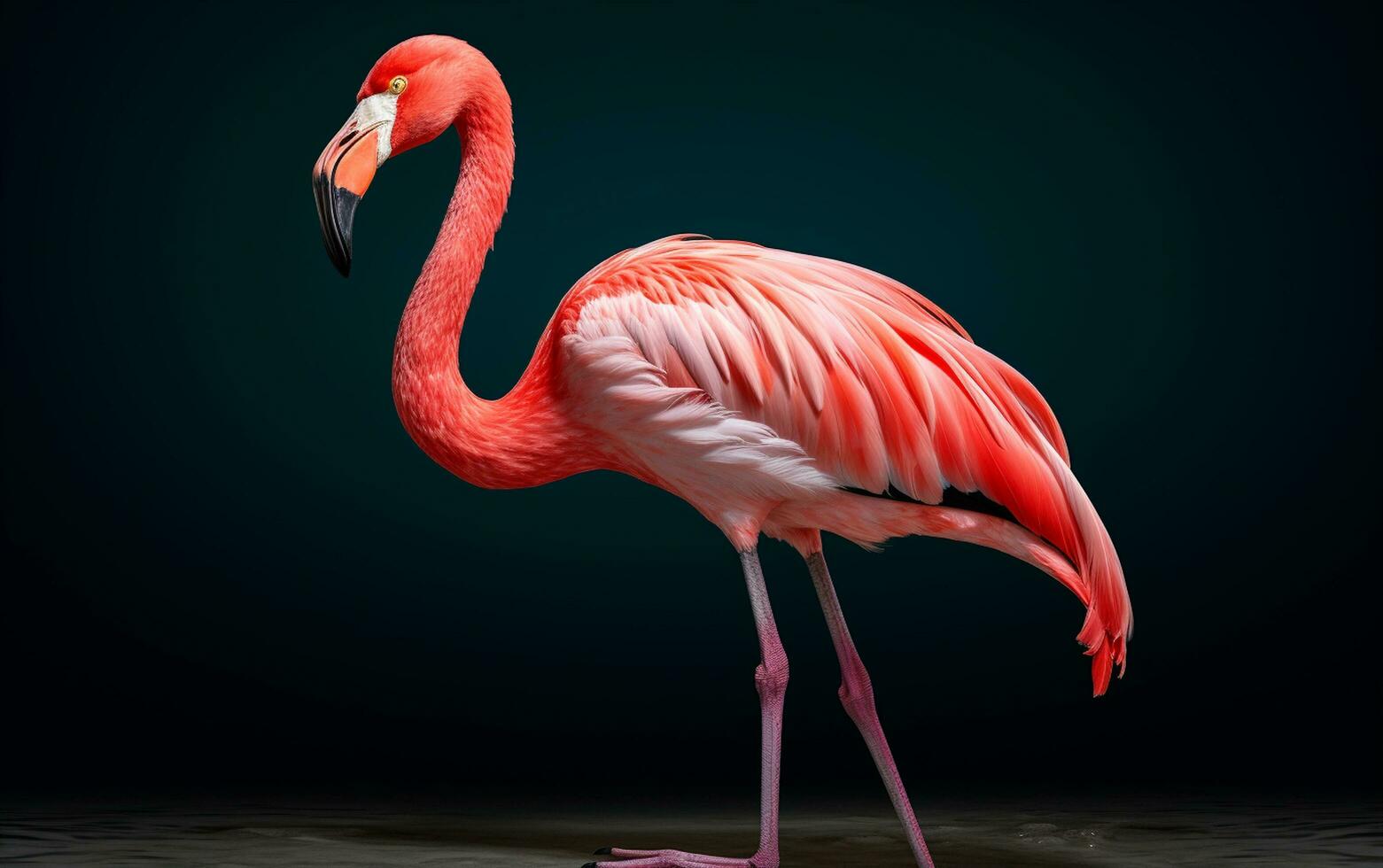 ai generativo americano flamingo pássaro fotografia foto