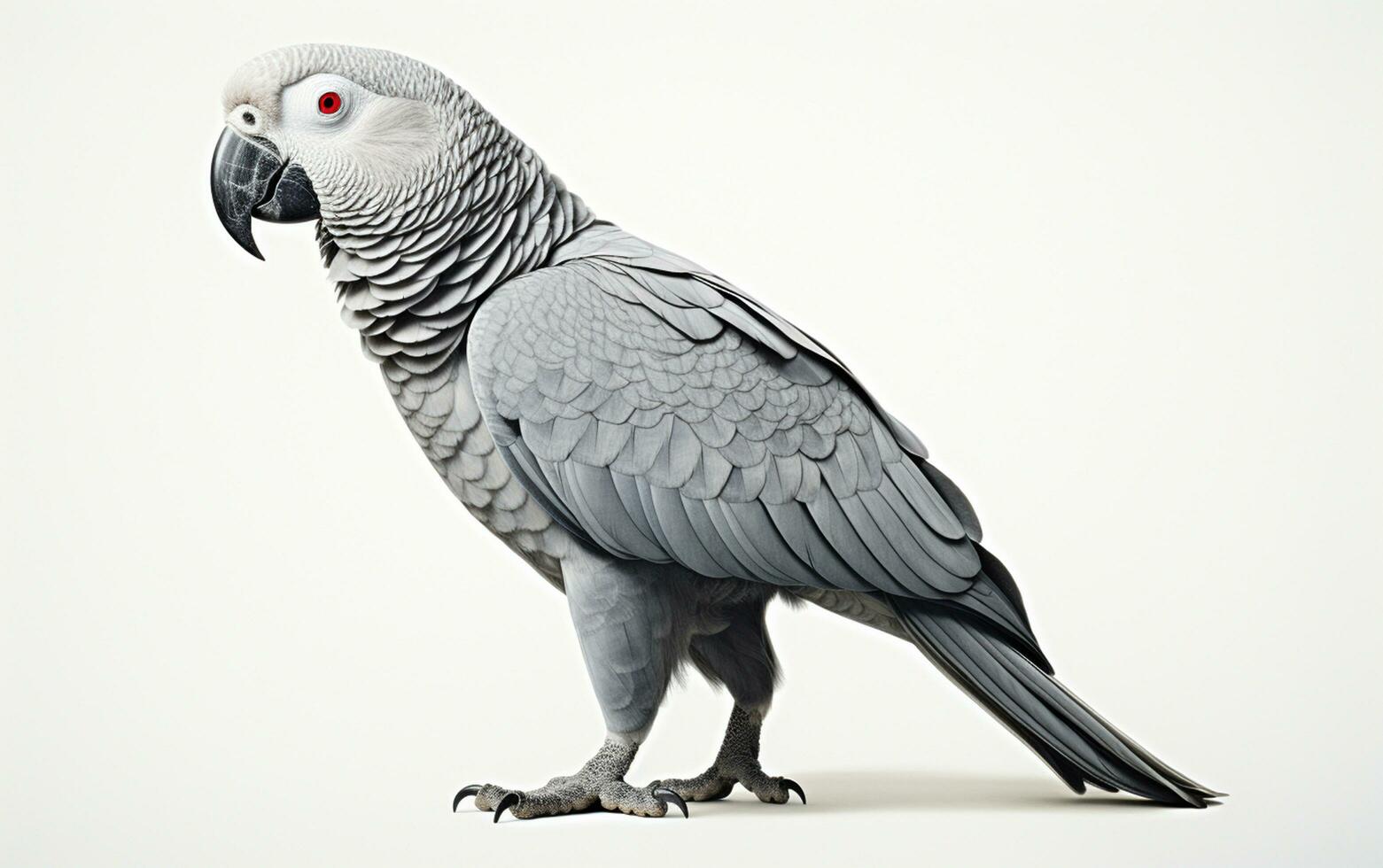 ai gerado africano cinzento papagaio foto