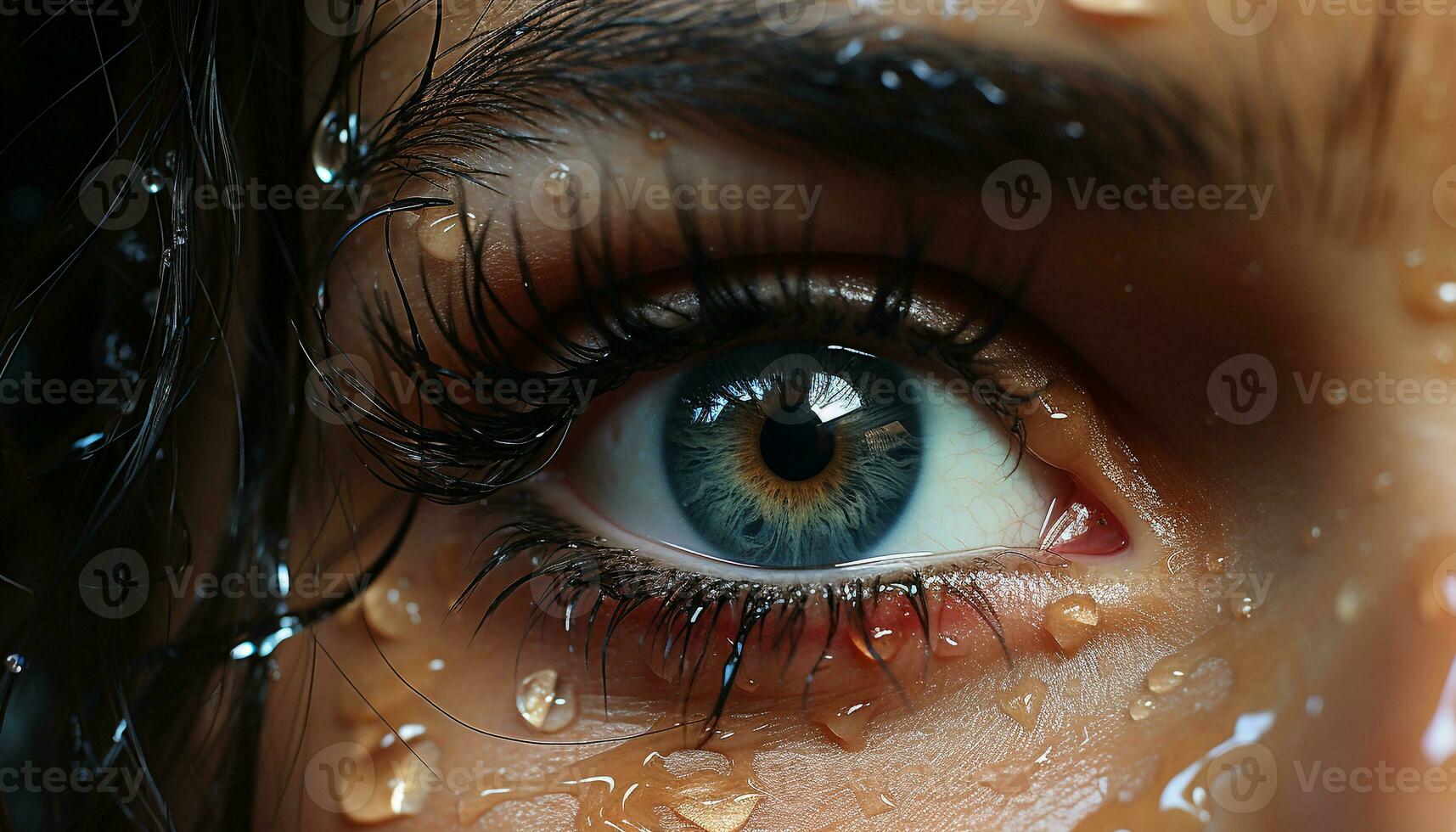 ai gerado sorridente homem, iluminado cidade, confiante, desfrutando vida noturna, olhando às Câmera gerado de ai foto