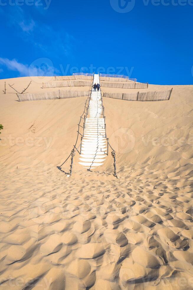 duna du pyla - a maior areia duna dentro Europa, aquitânia, França foto